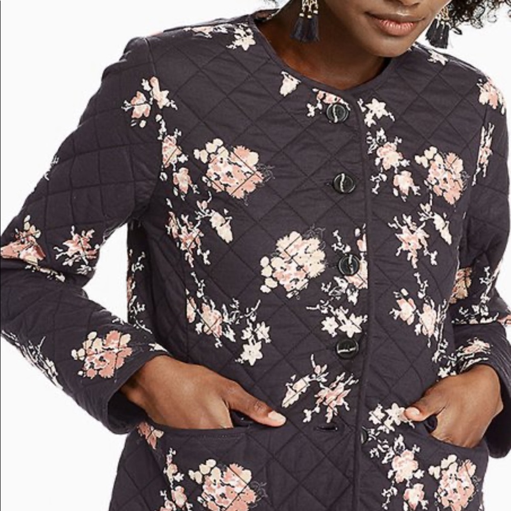 Lucky Brand Floral Ditsy Quilted Jacket